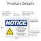 Signmission Radiation & Laser Sign, 18 in H x 24 in W, Plastic, Rectangle OS-2PACK-NS-P-1824-L-17711 - alternate 3